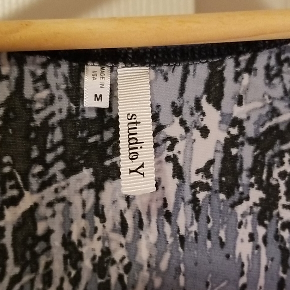 Studio Y Cowl Neck Blouse in Blues - Picture 2 of 2